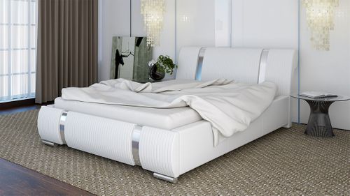 DUŻE ŁÓŻKO 180x200 TAPICEROWANE Z POJEMNIKIEM ŁÓŻKO SYPIALNIANE na Arena.pl