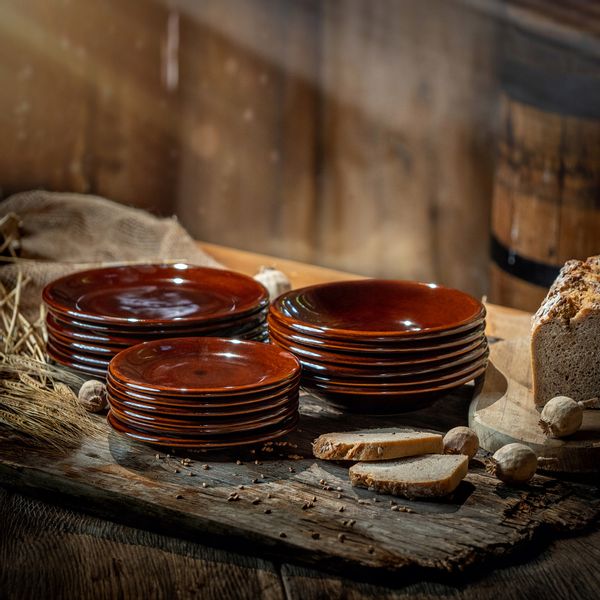 Kadax Talerz Deserowy do Ciasta Kamionka 19cm 4szt zdjęcie 5