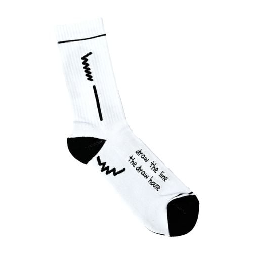 Skarpety długie Draw The Line Białe 36/38 The Draw House na Arena.pl