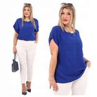 Bluzka elegancka gładka kimono POLSKI PRODUCENT duże rozmiary oversize