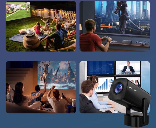 PRZENOŚNY PROJEKTOR RZUTNIK ANDROID SMART TV WIFI FULL HD + ETUI na Arena.pl