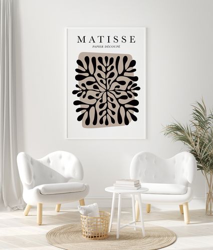 Plakat matisse czarny liść 61x91 cm na Arena.pl