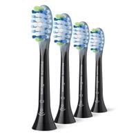 4x Oryginalne końcówki Philips Sonicare C3 Premium Plague Defence Czarne