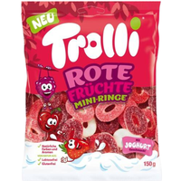 trolli rote früchte mini-ringe żelki czerwone owoce 150 g