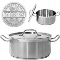 YATO GASTRO GARNEK NISKI Z POKRYWKĄ ZE STAL NIERDZEWNEJ 28X13CM 8L YG-00042