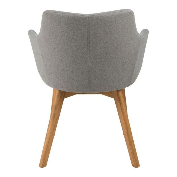 Krzesło Bella Light Grey tapicerowane zdjęcie 4