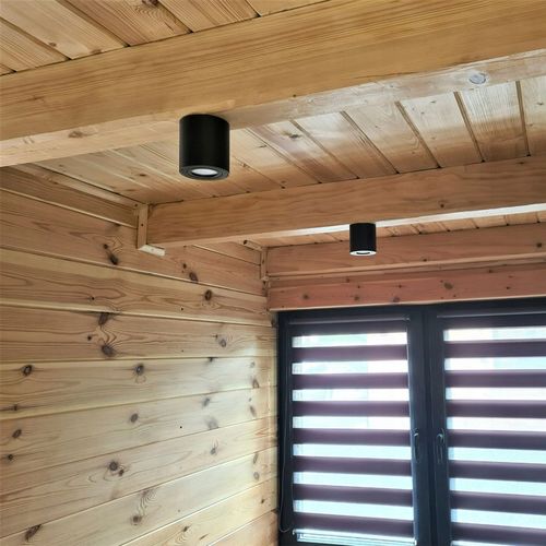 Oprawa natynkowa halogenowa TUBA LED GU10 Ruchoma CZARNA SPOT sufitowa na Arena.pl