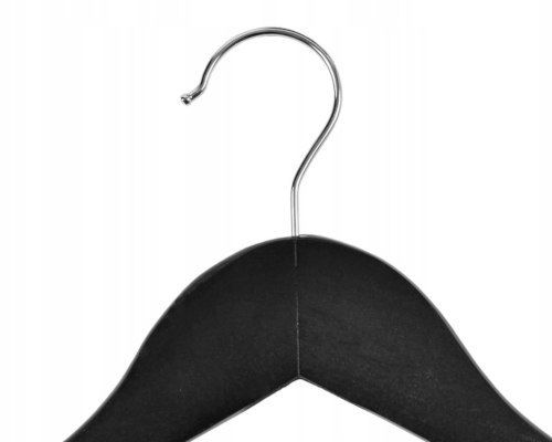 Wieszak do szafy RONDO komplet 30 szt czarny drewno na Arena.pl