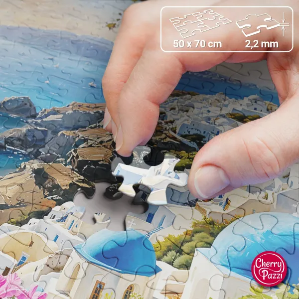 Puzzle 1000 elementów. Santorini Blues 30936 zdjęcie 2
