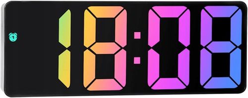 ELEKTRONICZNY ZEGAR LED BUDZIK ZEGAREK Z ALARMEM KOLOROWY na Arena.pl