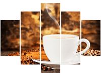 105CM 150CM OBRAZ 5 ELEM ZAPACH KAWY DRUK