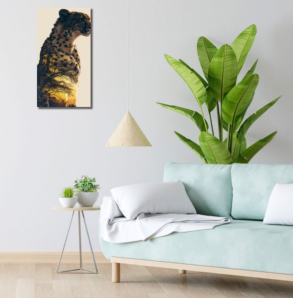 Obraz 30x60cm Gepard Duch Sawanny zdjęcie 2