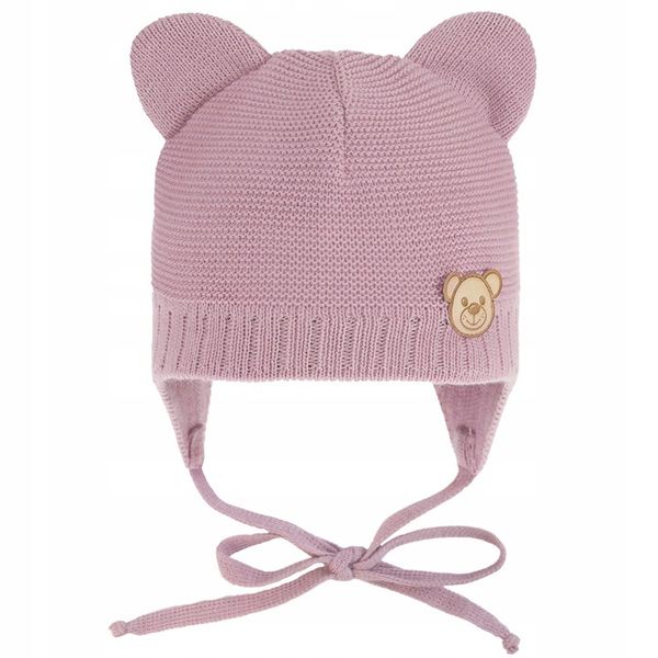 Czapka CZAPECZKA NIEMOWLĘCA dla noworodka wiązana WIOSNA JESIEŃ 36-38cm zdjęcie 6