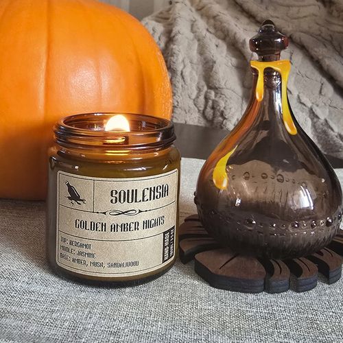 Zestaw Jesień Świece Sojowe na prezent w słoiku, handmade, 4x Świeca 100 ml na Arena.pl