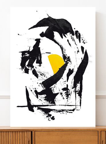 Plakat czarna abstrakcja 40x50 cm na Arena.pl