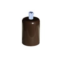 OPRAWKA E27 OSŁONKA DEKORACYJNA METALOWA GRAFFITOWY BRĄZ Z CHROMEM