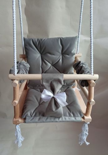 Huśtawka 3w1 dzieci SZARA dom ogród prezent pokój na Arena.pl