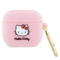 Etui Hello Kitty Silicone 3D Kitty Head na AirPods 3 - różowe