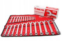 KLUCZE PŁASKO-OCZKOWE 25-ELEMENTY 6-32MM CZERWONA PŁACHTA MAR-POL M58149C