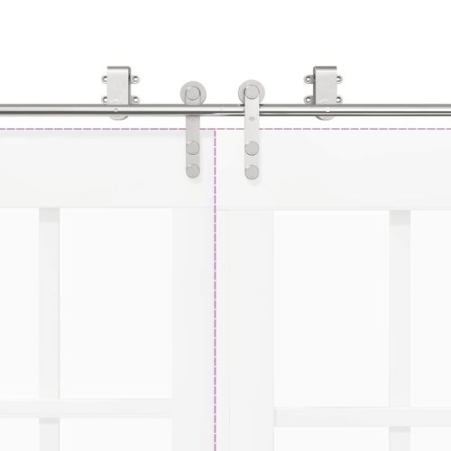System do mocowania drzwi przesuwnych, 200 cm, stal, srebrny na Arena.pl