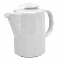 LUBIANA MERKURY Imbryk Czajnik Do Herbaty 1,35 l Dzbanek Porcelanowy Biały
