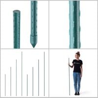 TYCZKA DO ROŚLIN PODPORA 150cm TYCZKI PALIK POMIDORÓW POWLEKANA STAL 10szt