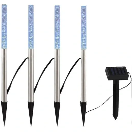 4 x LAMPKA OGRODOWA SOLARNA MULTIKOLOR LED zdjęcie 2