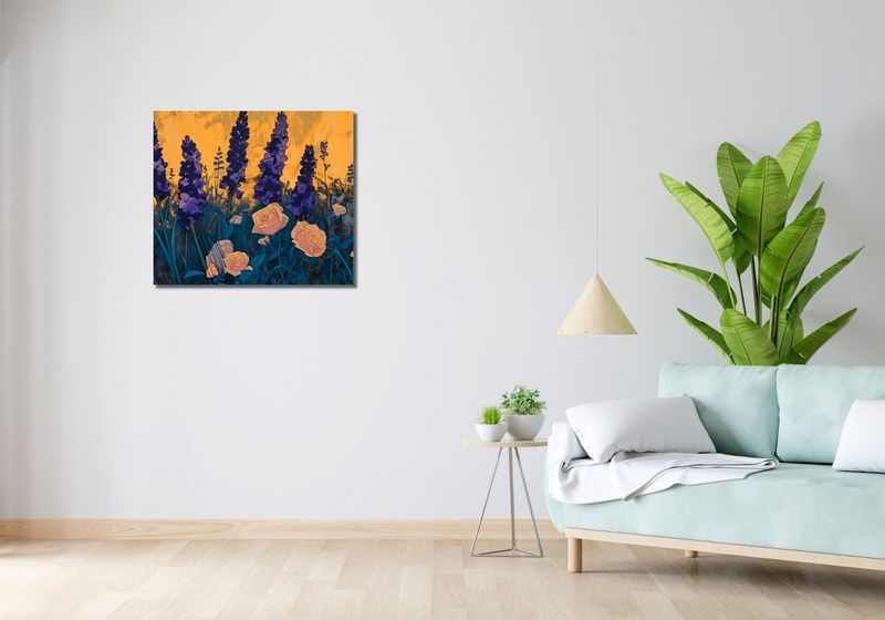Obraz 70x60cm Złoty Ogród zdjęcie 2