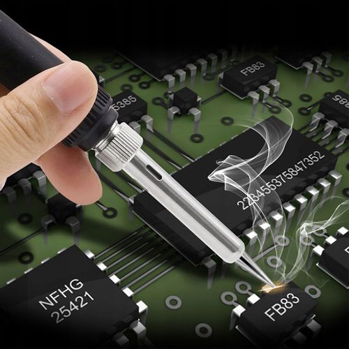 Lutownica ZESTAW NARZĘDZI DO LUTOWANIA 40 ELEMENTÓW MULTIMETR 6 GROTÓW CYNA na Arena.pl