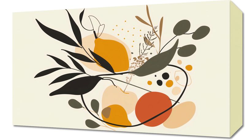 Obraz 50x30cm Botaniczny Wir zdjęcie 1
