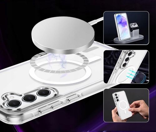 Etui Do SAMSUNG GALAXY A55 5G +Szkło WZMACNIANE 360° do MAGSAFE CLEAR CASE na Arena.pl