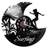 Zegar ścienny z płyty winylowej Surfing 1576.14
