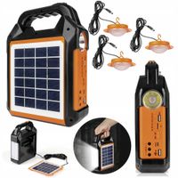 Powerbank SOLARNY ładowarka 4 500mAh RADIO FM survivalowe wbudowana LATARKA