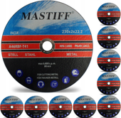 5X TARCZA DO CIĘCIA METALU inox 230 x 2,0 x 22,2 MASTIFF