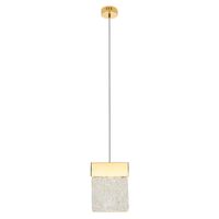 Glamour LAMPA wisząca VETRO P0428D Maxlight szklany zwis LED 4,5W 3000K nad stół złoty