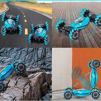 SAMOCHÓD TWIST ZDALNIE DWUSTRONNY STEROWANY GESTAMI RC CAR 4WD 2,4 G +PILOT