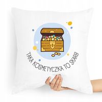 Poduszka Prezent Dla Kosmetyczki To Skarb Z Nadrukiem Ze Zdjęciem