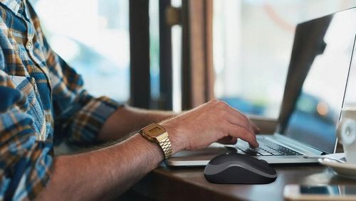 Myszka Bezprzewodowa Logitech M185 Czerwona USB 2.4GHz Optyczna IDEALNA na Arena.pl