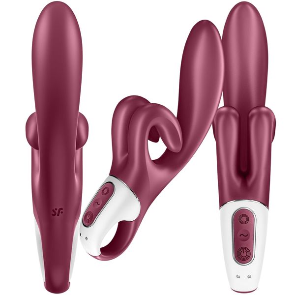 Wibrator Króliczek Satisfyer Touch Me Bordowy zdjęcie 4