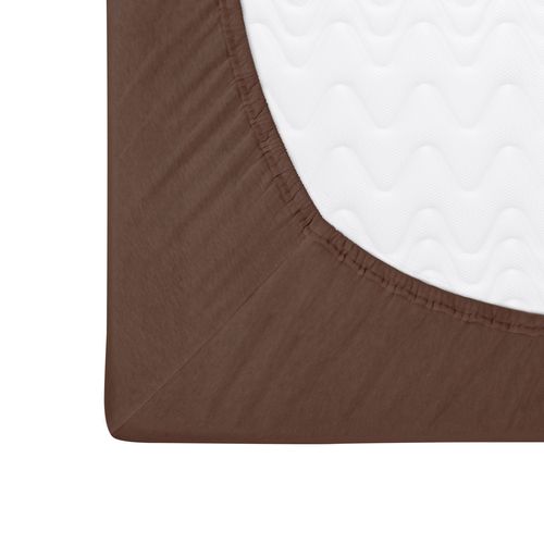 Prześcieradło jersey z gumką 160x200 Darymex brązowe na Arena.pl