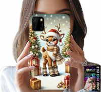 ETUI DO HUAWEI Y5P - RENIFER, WZORY BOŻONARODZENIOWE + SZKŁO