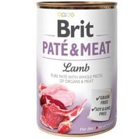 mokra karma dla psa brit pate & meat lamb 400 g z jagnięciną bezzbożowa
