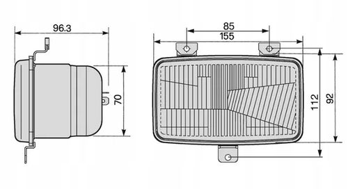 Element optyczny reflektora, 155x96.3 mm Cobo na Arena.pl