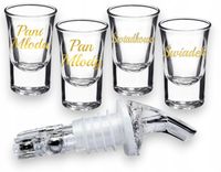 Kieliszki oszukane GRUBE DNO Świadkowa Świadek Pani Pan wesele do wódki