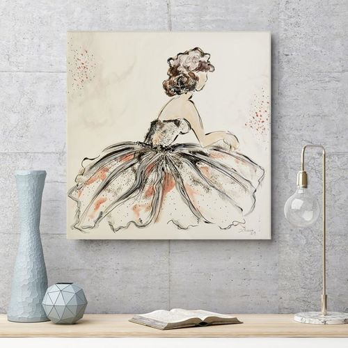 Obraz na płótnie - Canvas, Kobieta retro 40x40 na Arena.pl