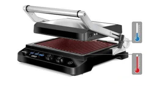 Grill elektryczny MPM 2000W NIEZALEŻNE TERMOSTATY na Arena.pl