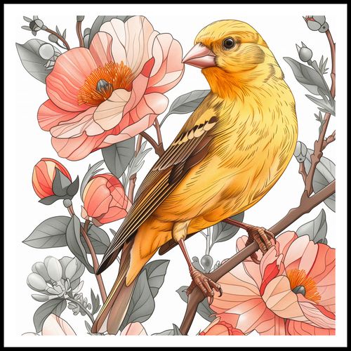 Plakat 80x80cm Wiosenny Śpiewaczek na Arena.pl