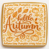 CIASTKO LUKROWANE HALLO AUTUMN ROZ.S POZIOM JESIEŃ RĘCZNIE ROBIONE