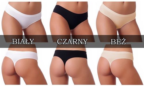 3szt. GATTA Majtki STRINGI SISI sportowe - r. M na Arena.pl