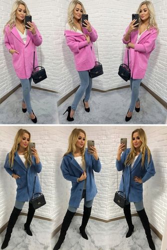 Sweter ALPAKI kurtka WEŁNA MODNE KOLORY oversize na Arena.pl